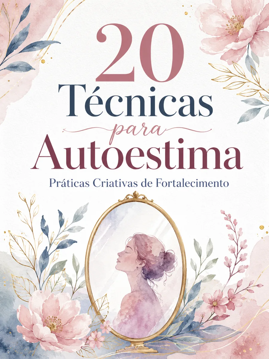 Mockup das 20 Técnicas Visuais para Autoestima